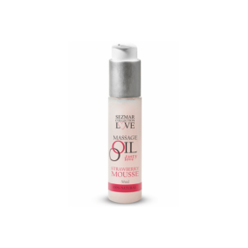 Huile de massage comestible mousse de fraise 50ml 